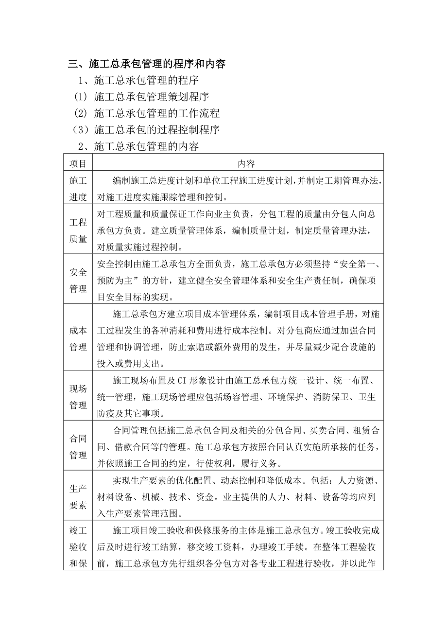 施工总承包单位对专业分包的配合、协调、管理、服务方案.doc_第2页