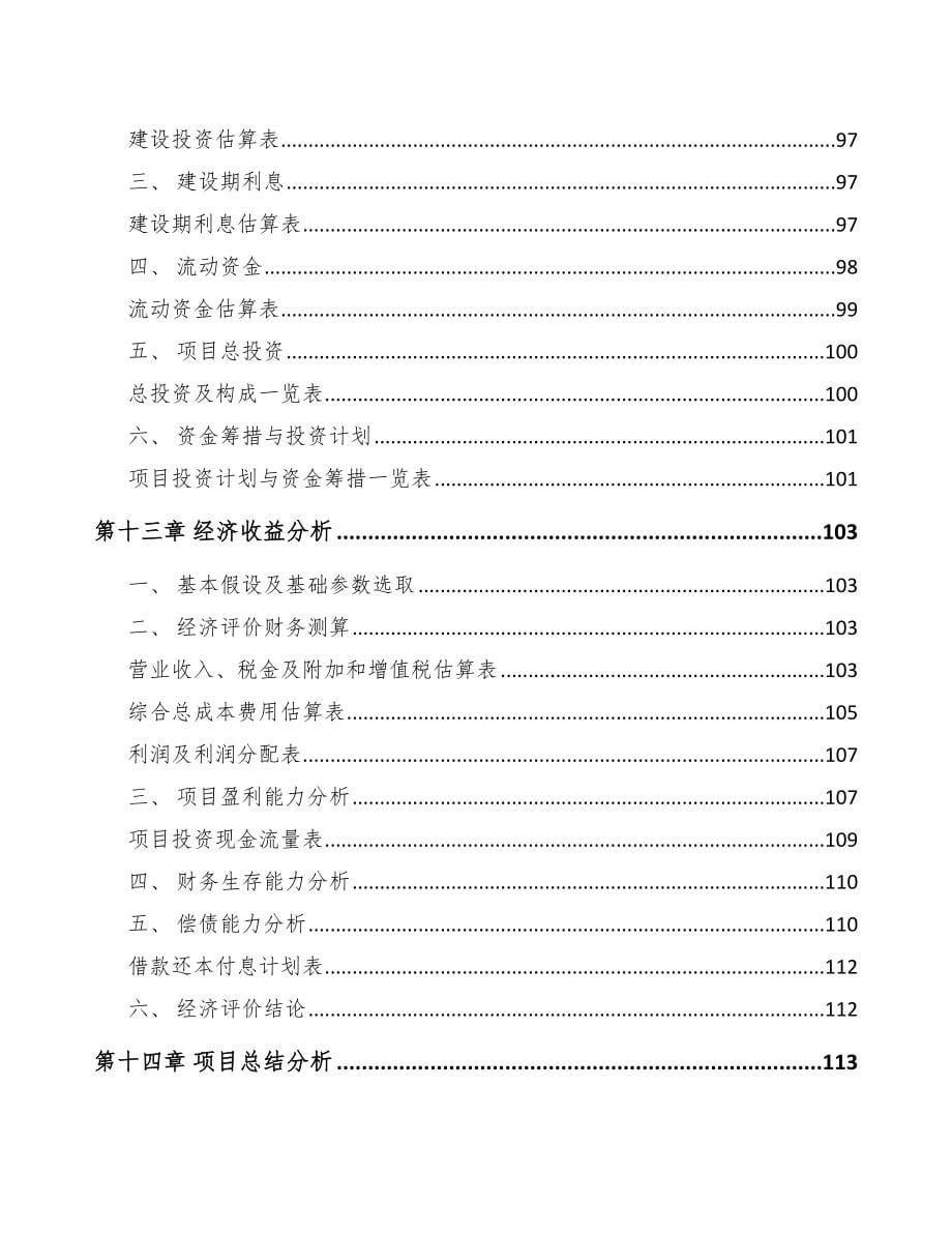 陕西锂电材料项目可行性研究报告_第5页