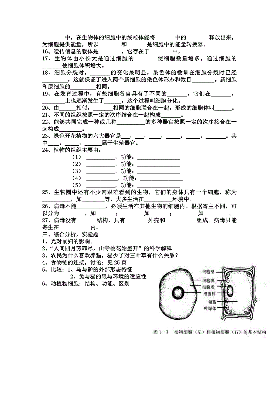 中考试题分篇节_第3页