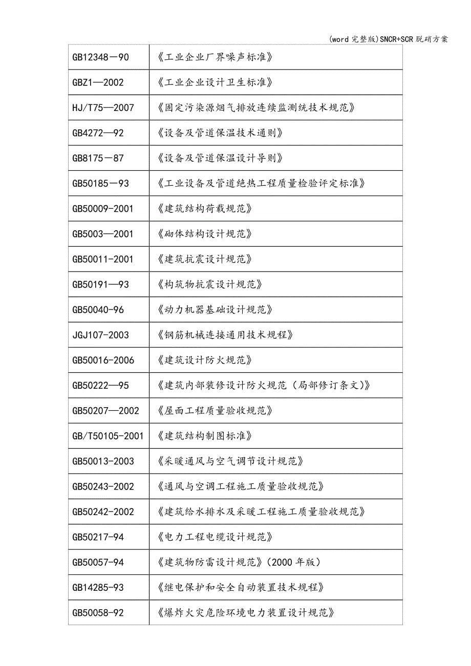 (word完整版)SNCR+SCR脱硝方案.doc_第5页