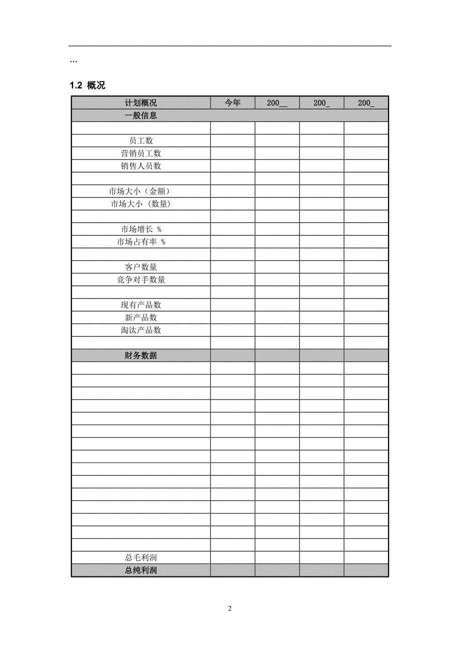 营销计划模版.doc_第5页