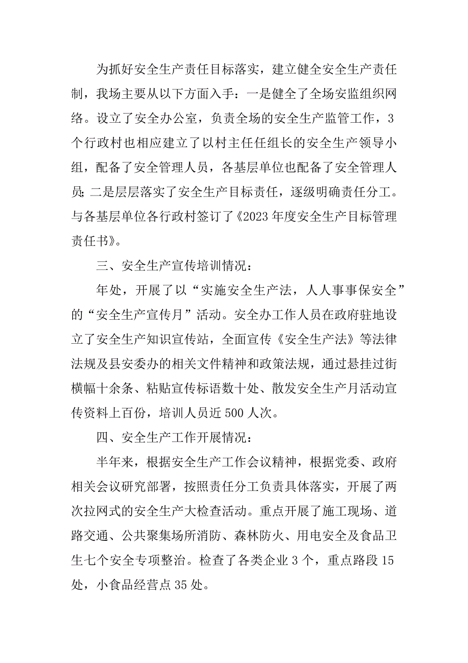 2023年安全生产重点领域专项整治工作总结_第2页