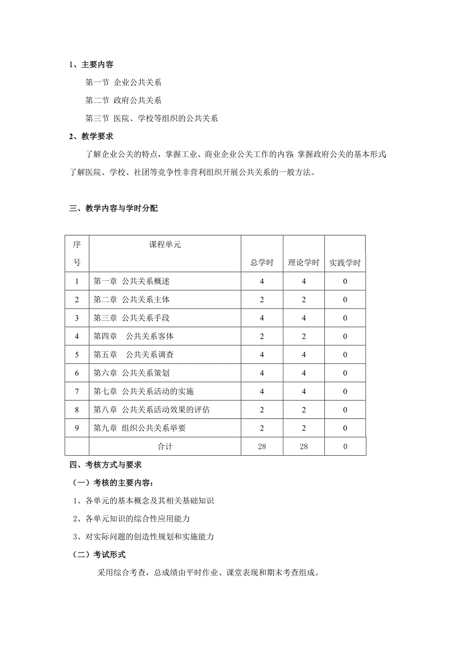 《公共关系原理与实务》课程教学大纲.docx_第4页