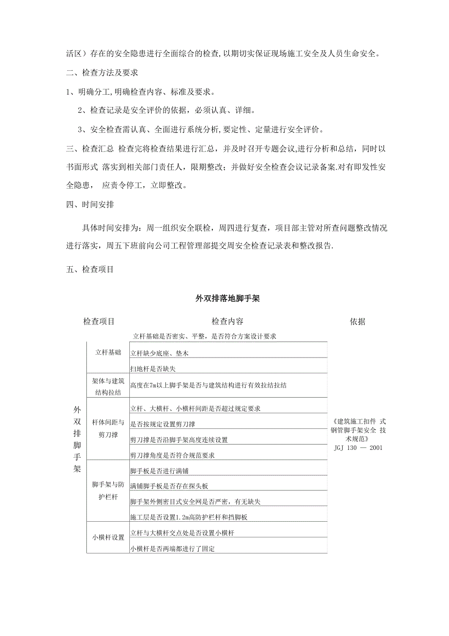 施工现场周安全检查制度_第3页