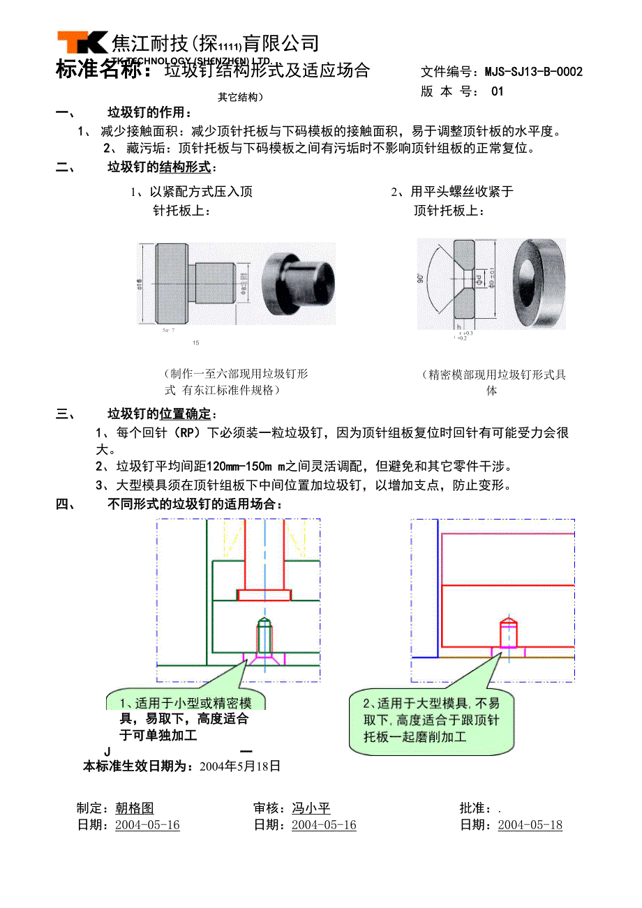 垃圾钉结构形式及适应场合_第1页