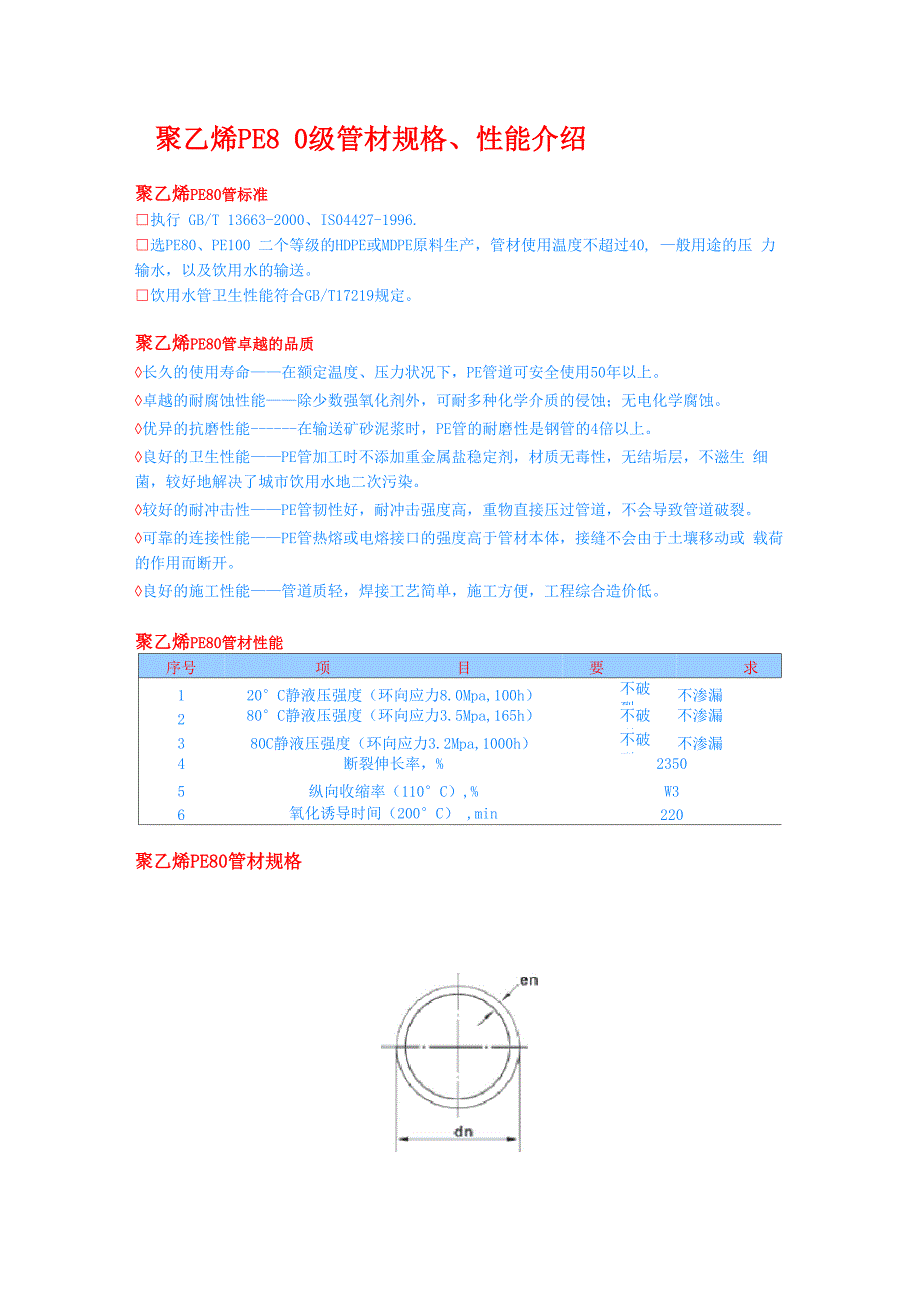 聚乙烯PE100级管材规格_第4页