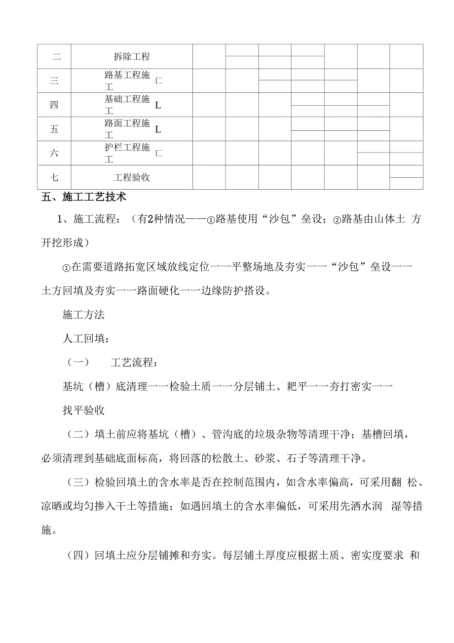 道路拓宽专项措施方案_第4页