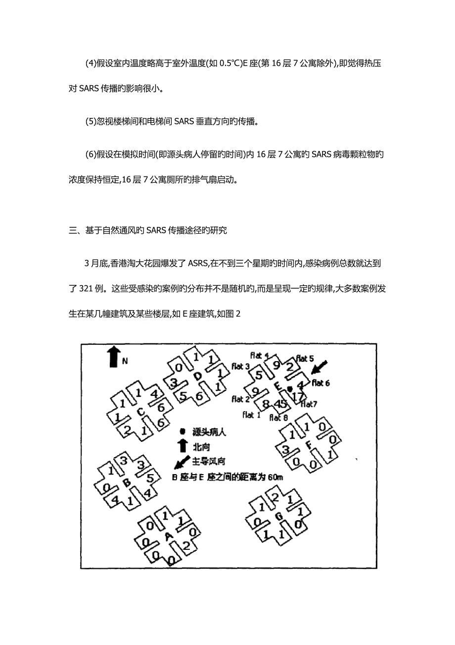 基于自然通风的SARS传播途径的案例专题研究_第5页