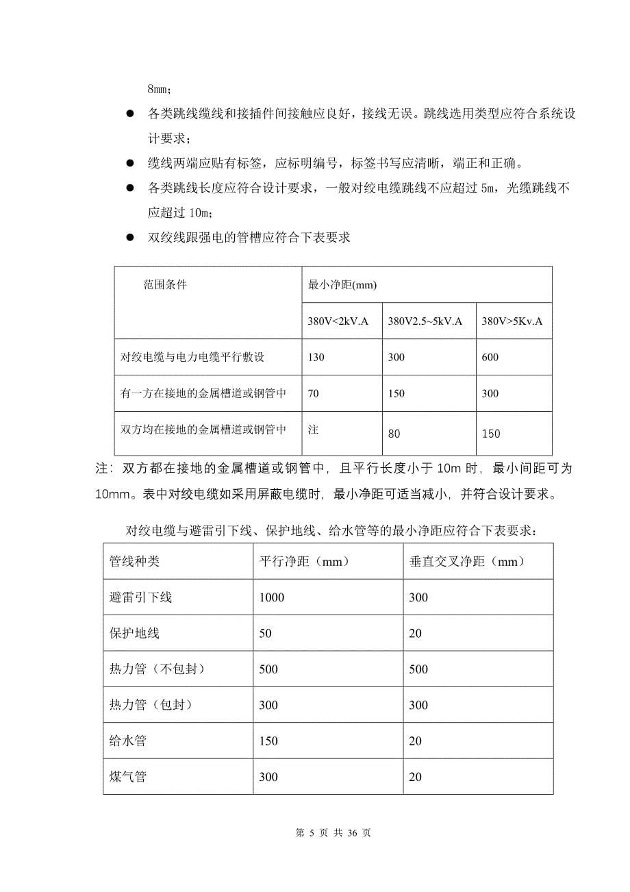 xxx弱电系统工程系统调试方案含网络安防楼控会议信息发布等_第5页