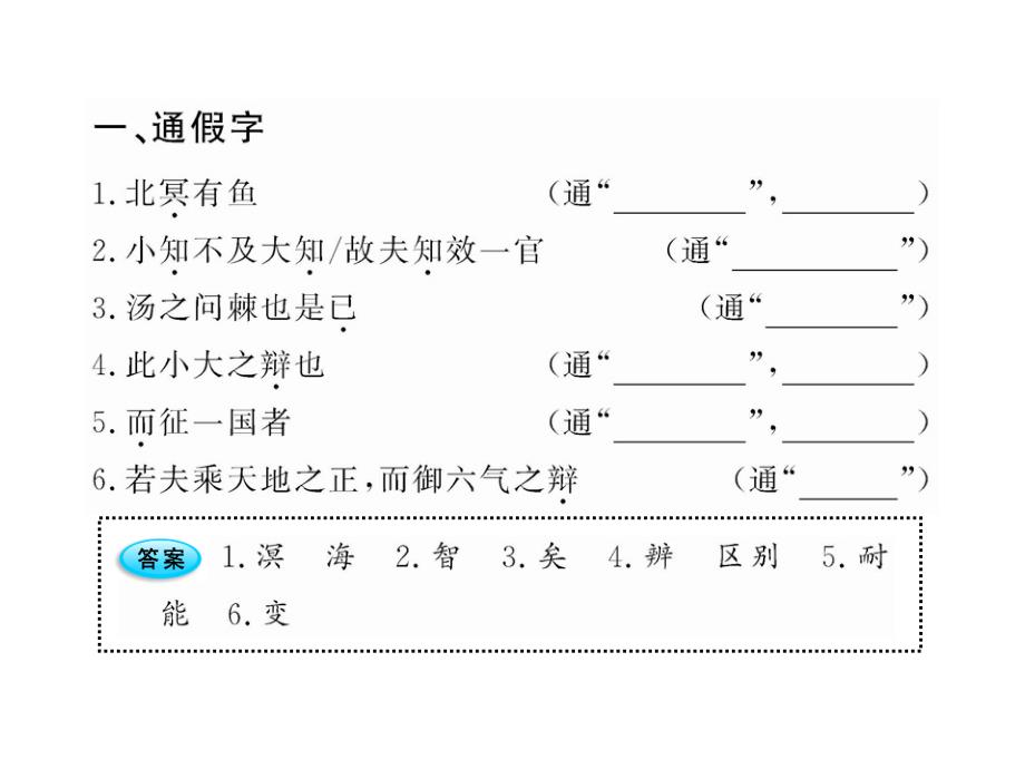 2011版语文全程学习方略课件（必修5）：6逍遥游（人教版）_第2页