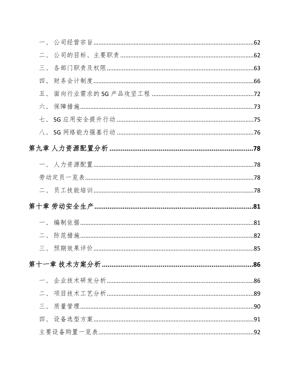 某某 年产xxx套5G+智慧水利设备项目评估报告_第3页