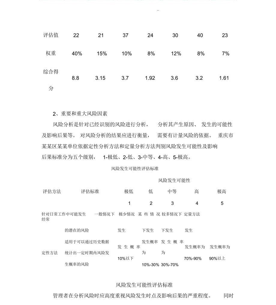 行政事业单位内部控制风险评估报告_第5页