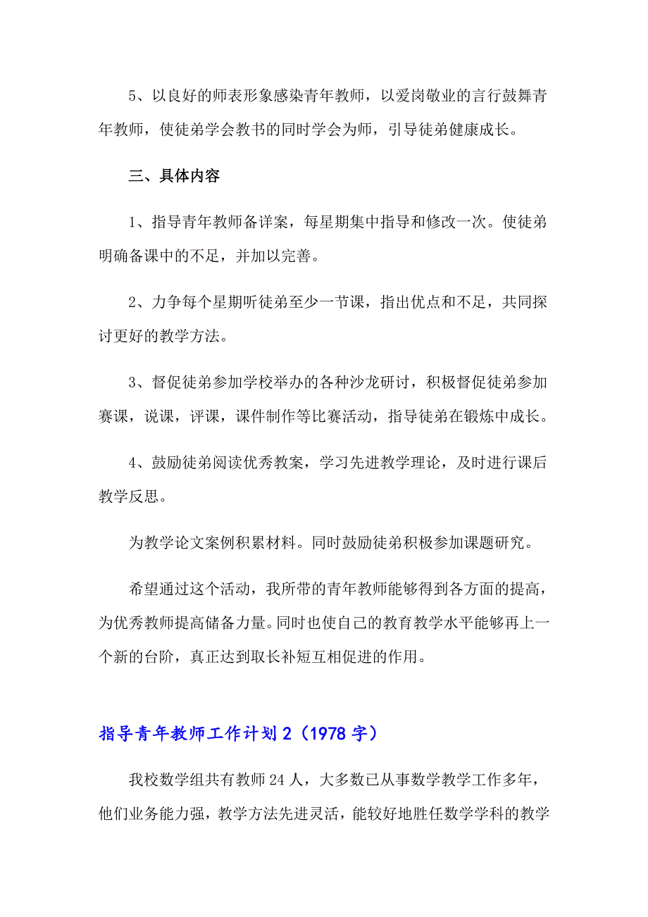 指导青年教师工作计划【模板】_第2页