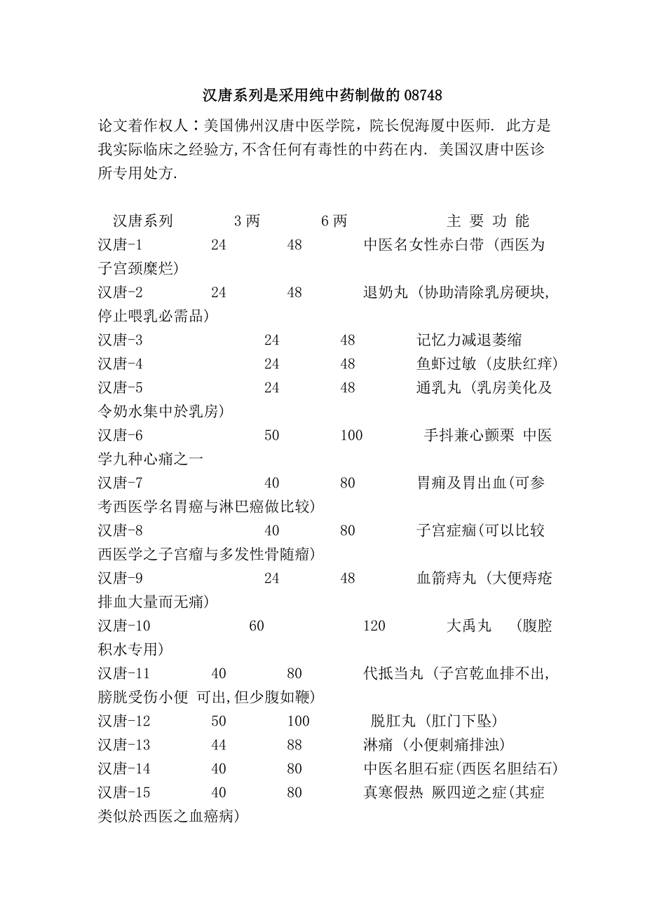 汉唐系列是采用纯中药制做的08748_第1页