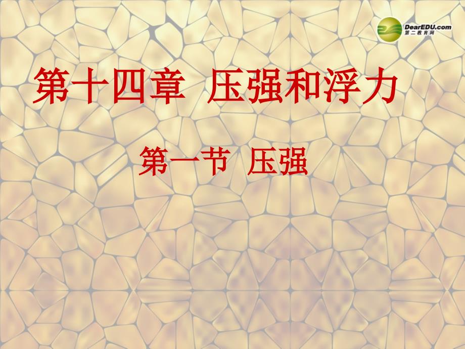 山东省滕州市滕西中学九年级物理全册14.1压强新人教版课件_第1页