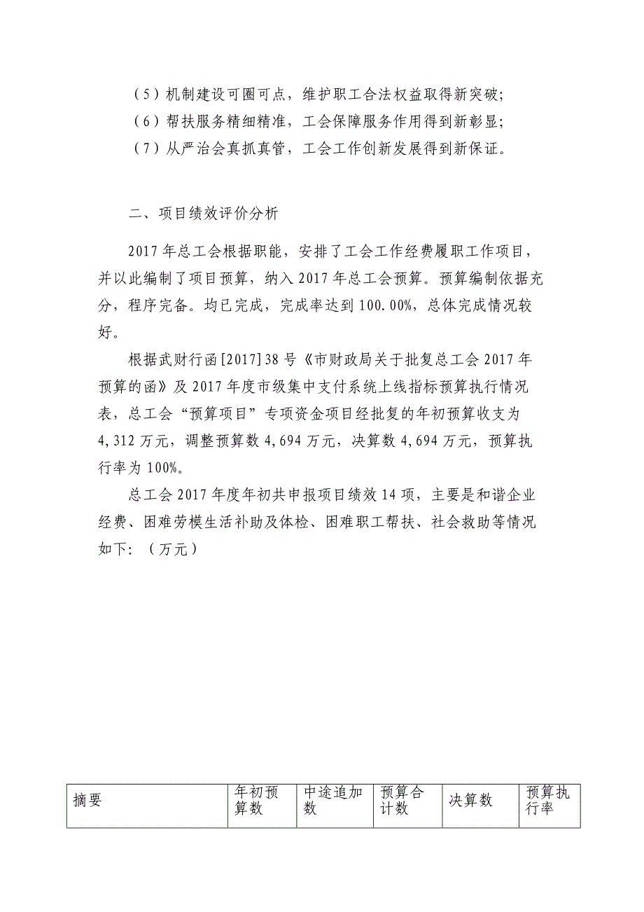 武汉总工会项目支出绩效自评报告_第4页