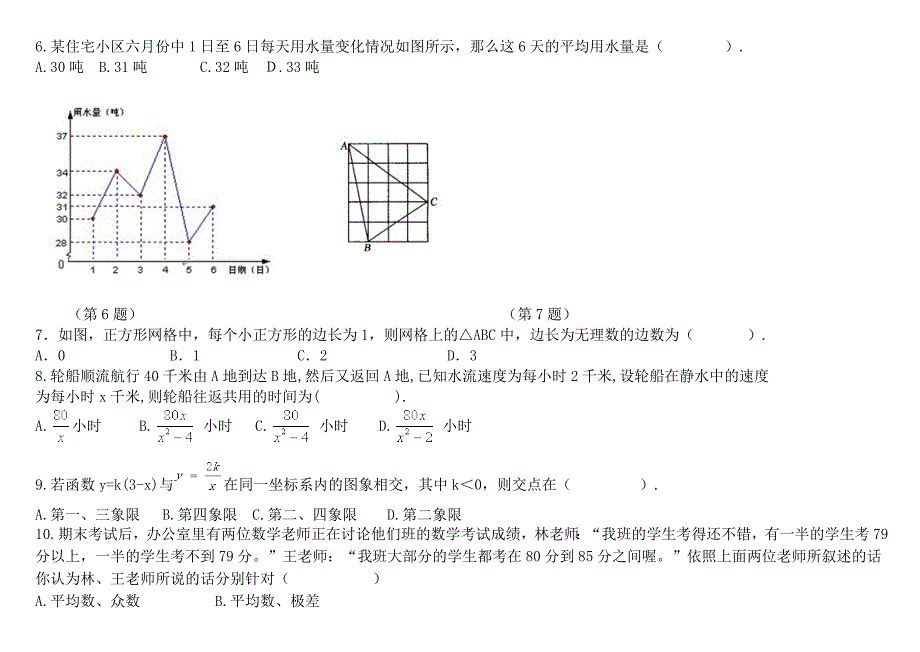 (完整word版)新人教版八年级数学下册期末测试题(含答案)-推荐文档.doc_第2页