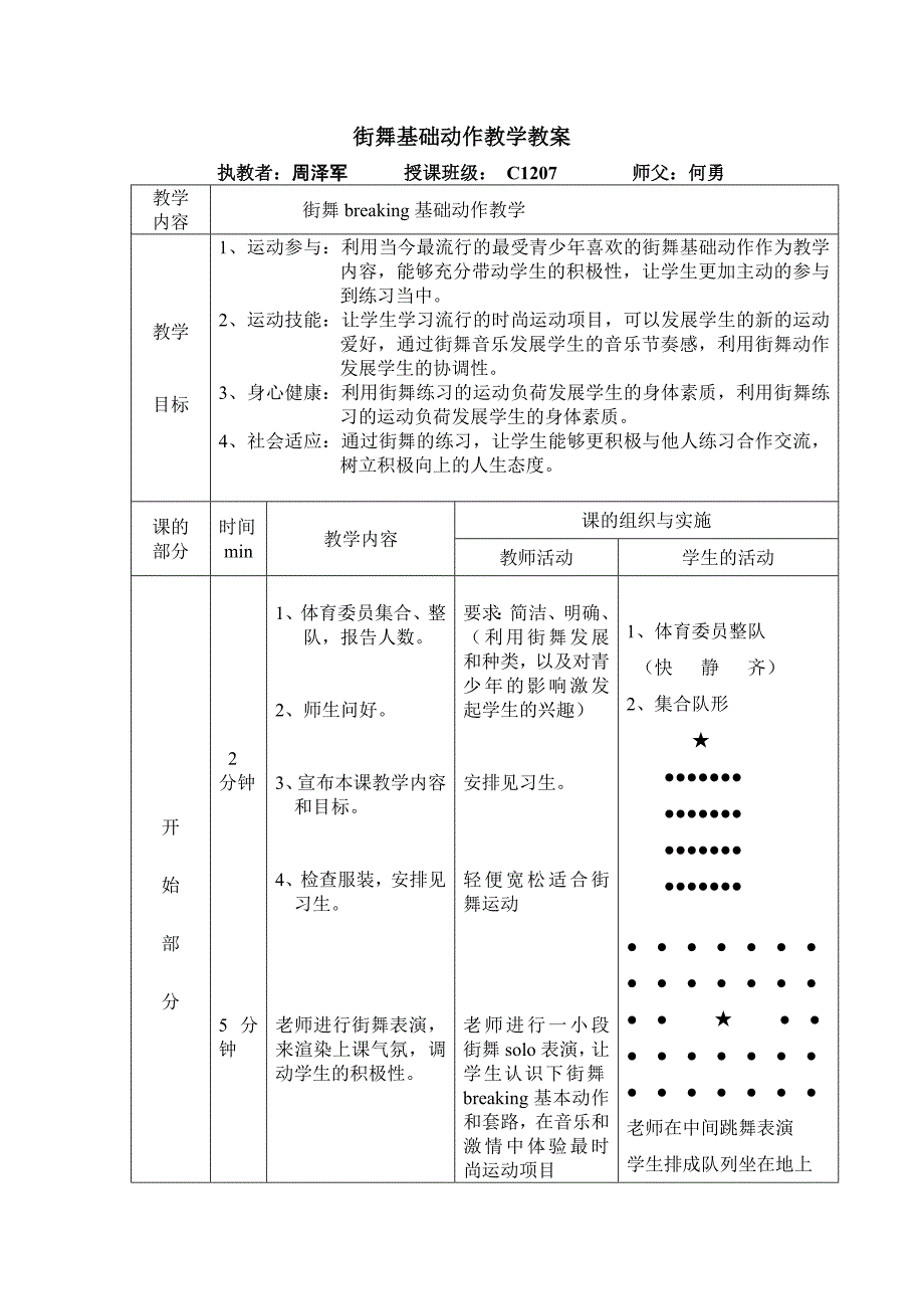 街舞基础教学教案.doc_第1页