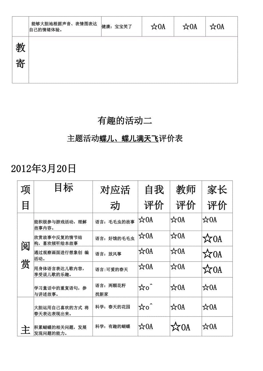 成长手册主题表格_第5页