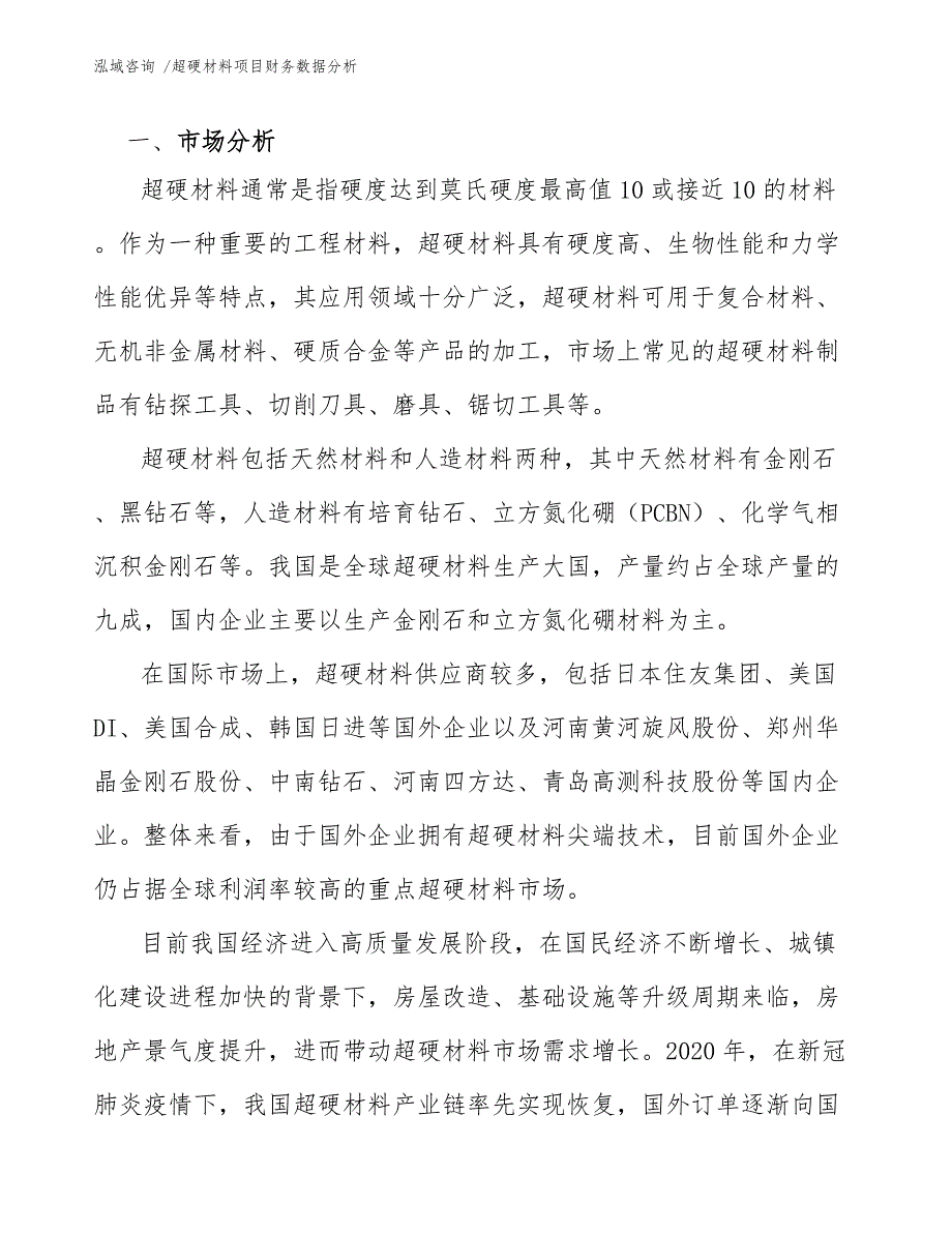 超硬材料项目财务数据分析（模板参考）_第4页