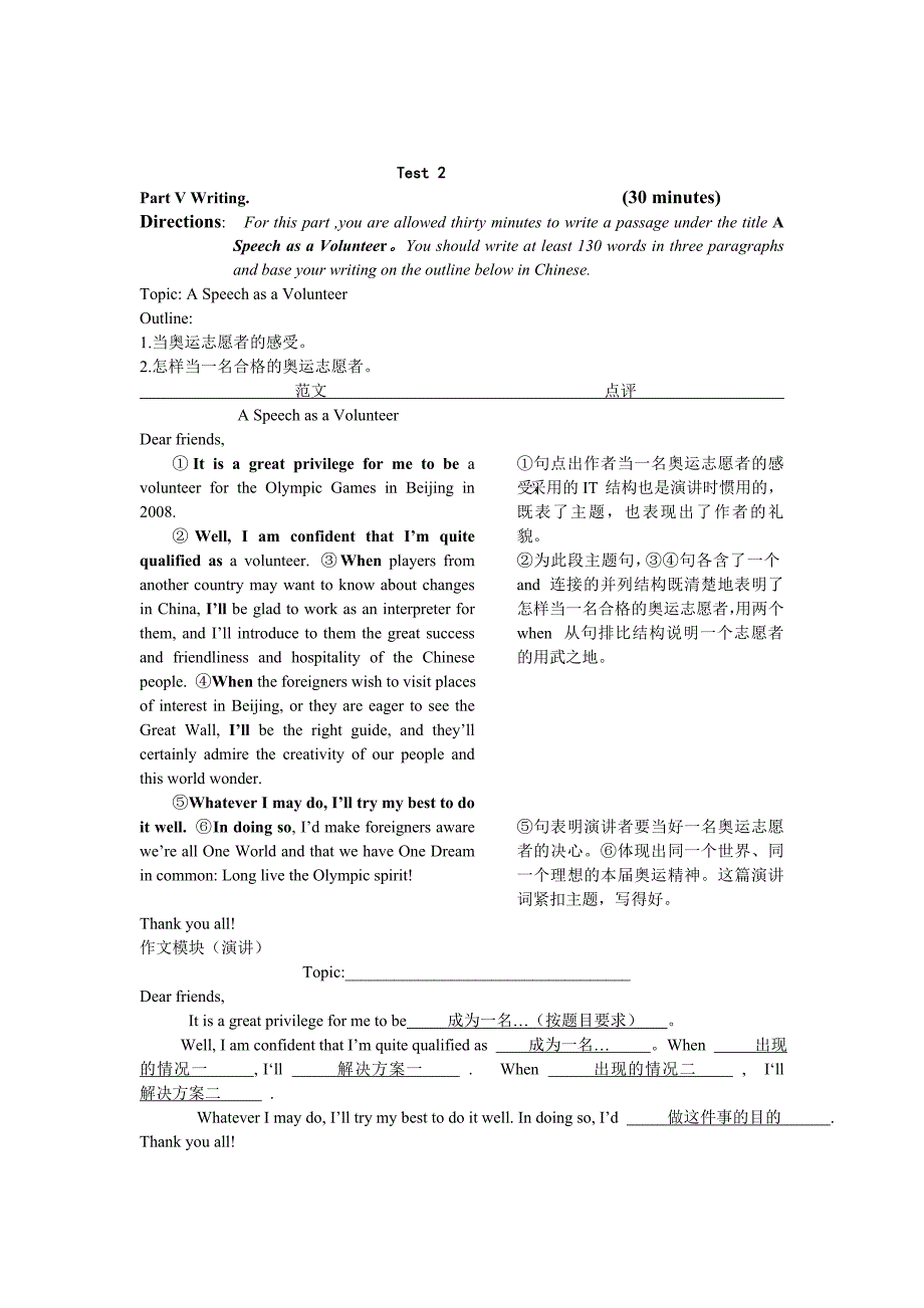 SCET3作文范文、点评与作文模板_第2页