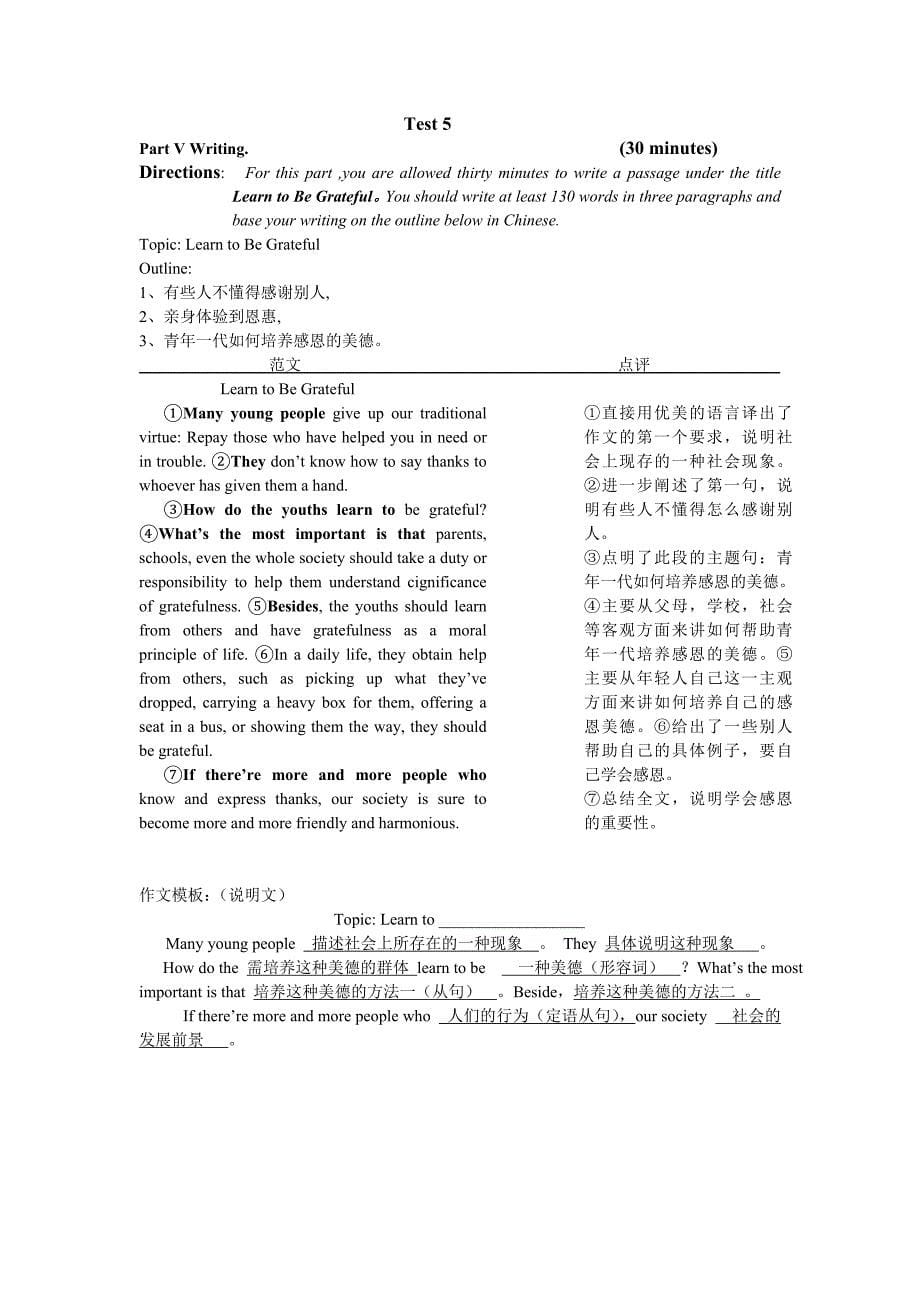 SCET3作文范文、点评与作文模板_第5页