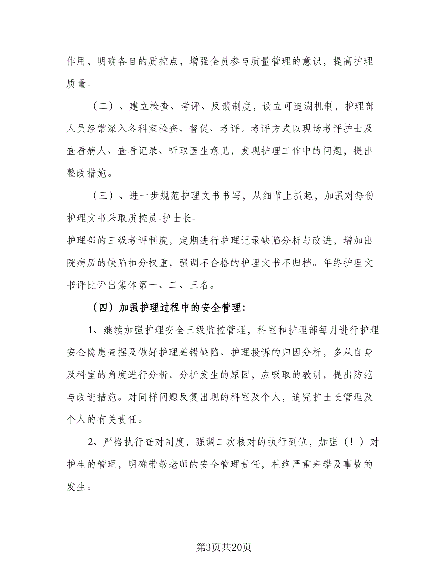 2023年护士个人工作计划2023年护士工作计划范文（五篇）.doc_第3页