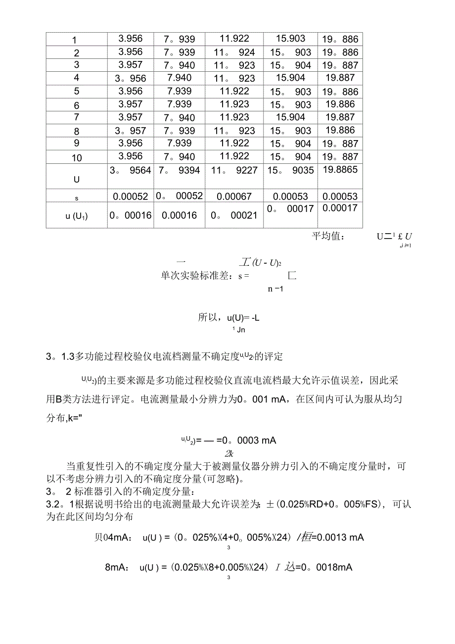 压力变送器不确定度评定_第2页