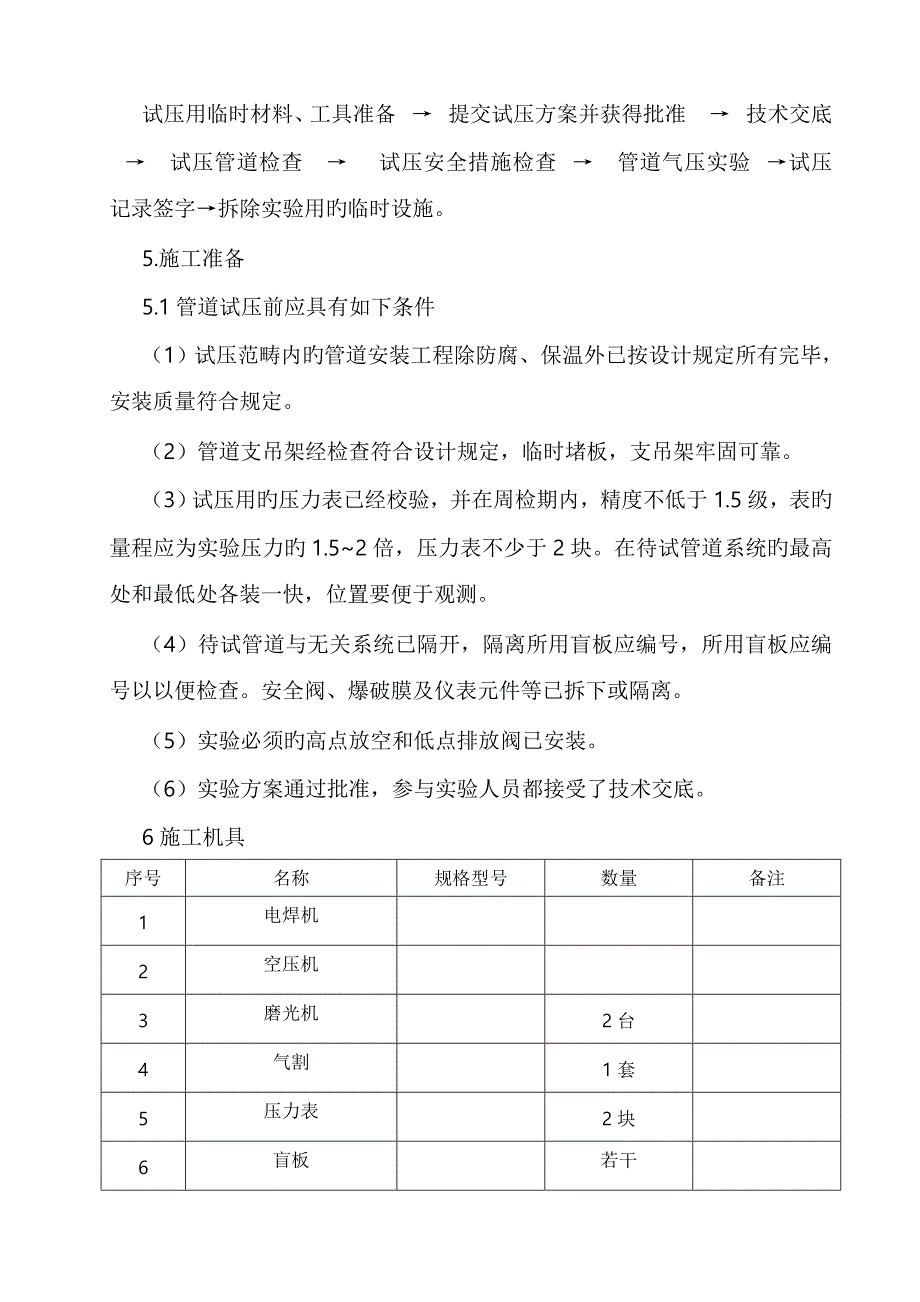 压力管道试压综合施工专题方案_第4页