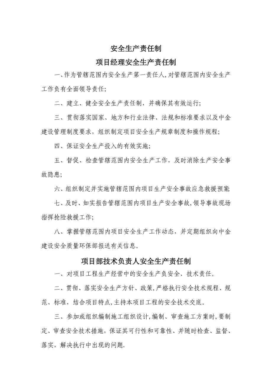 项目安环管理制度实用文档_第2页