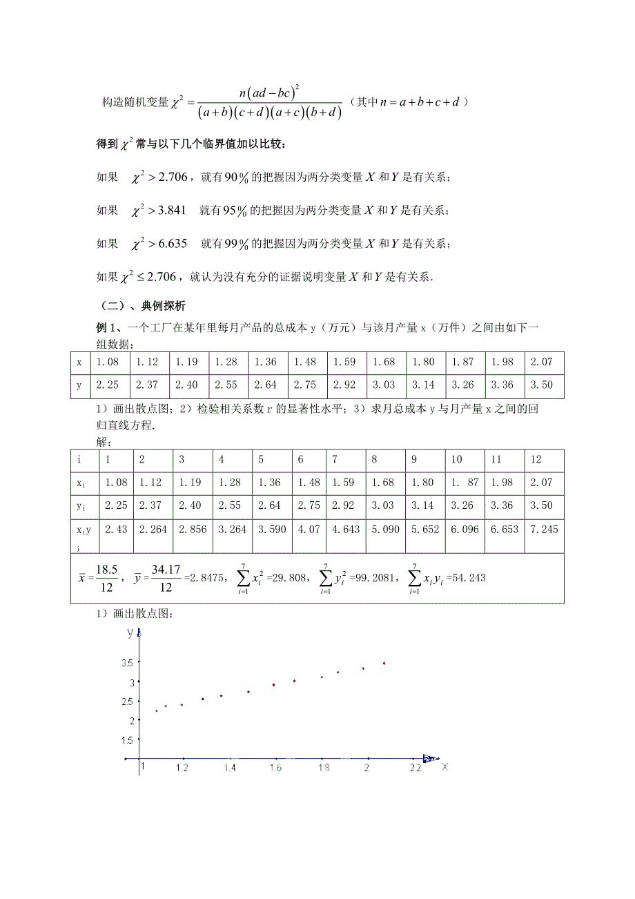 新编数学北师大版选修23教案 第三章 第七课时 统计案例小结与复习 Word版含答案_第2页