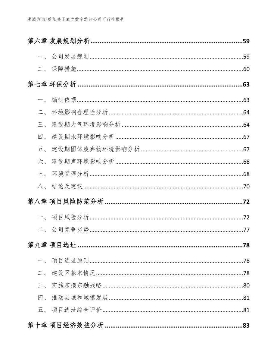 益阳关于成立数字芯片公司可行性报告_模板_第5页