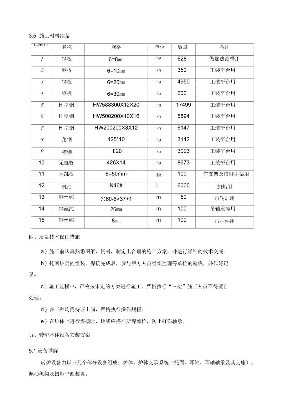 新建100吨转炉安装方案_第5页