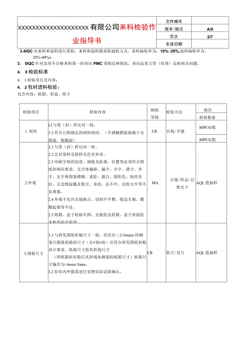 来料检验作业指导书_第2页