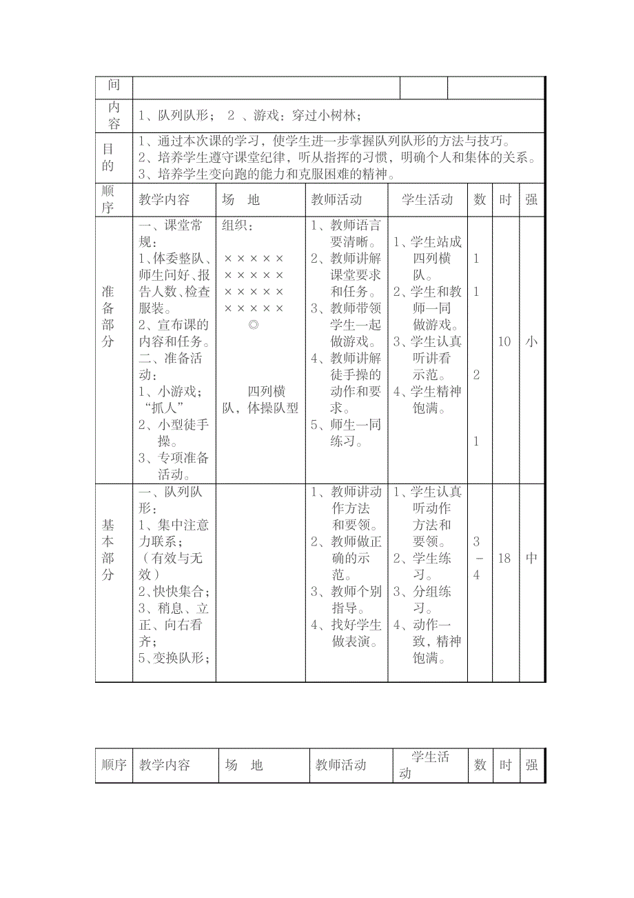 三年级上册体育教案1_小学教育-小学学案_第3页