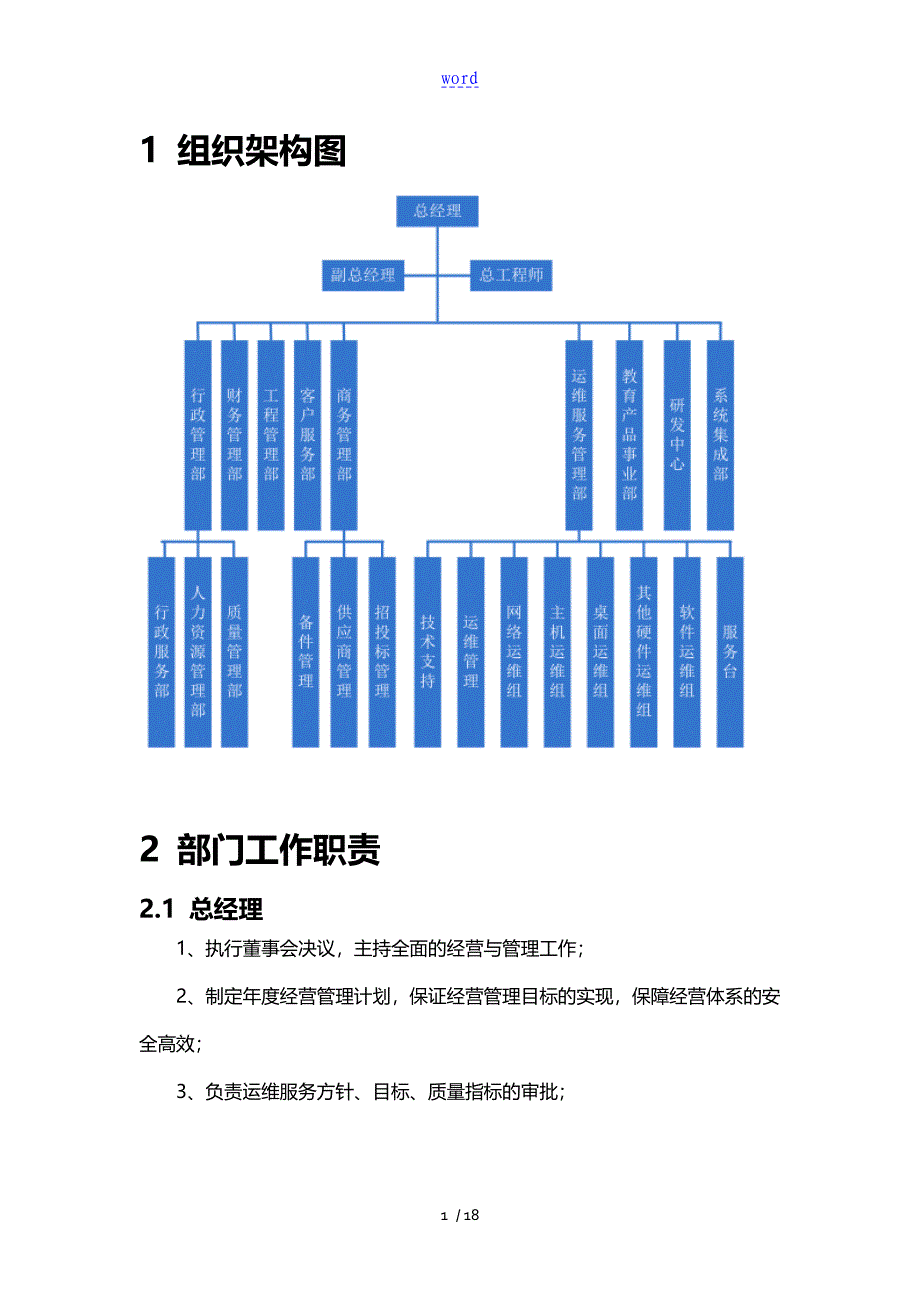 ITSS申报集成公司管理系统组织架构和职责说明书_第4页