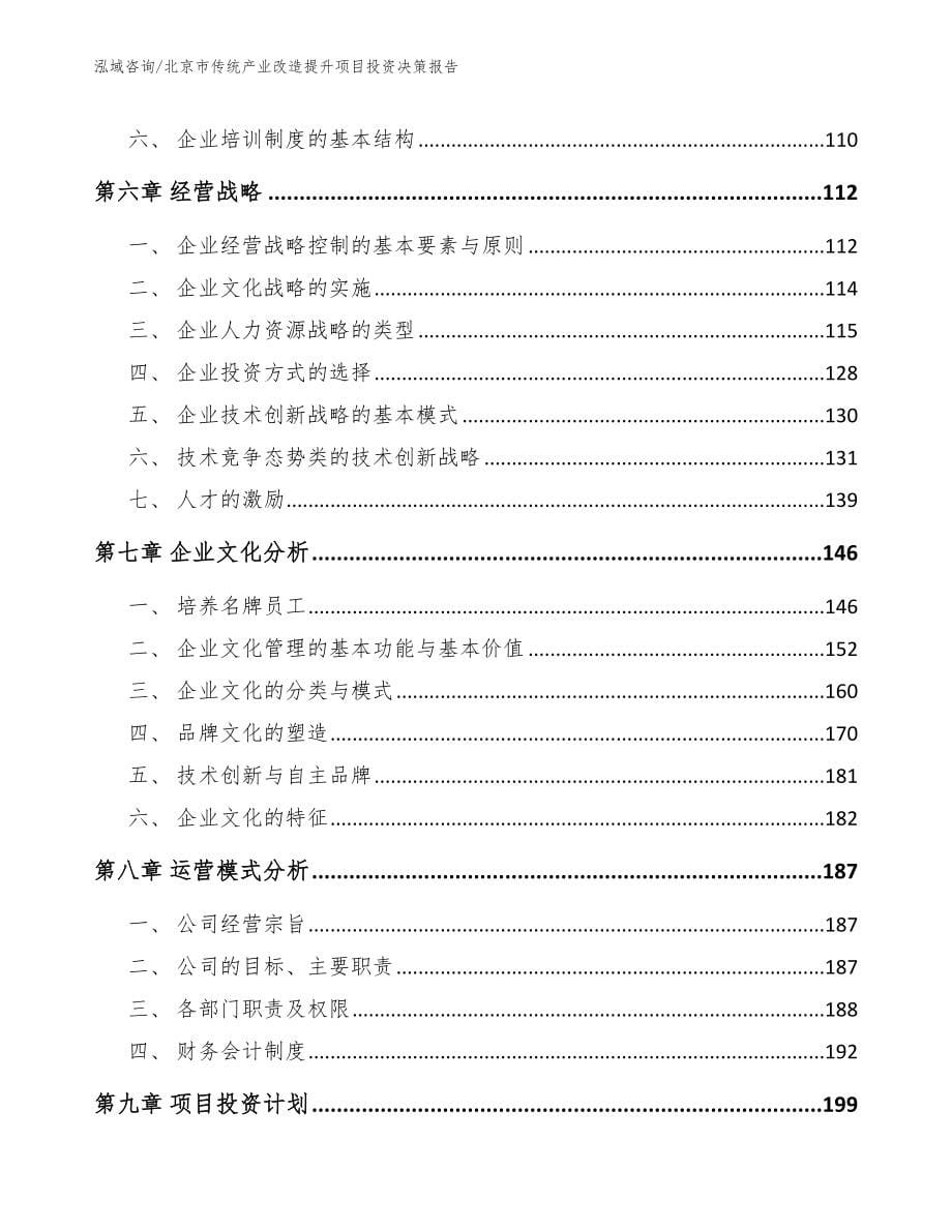 北京市传统产业改造提升项目投资决策报告_第5页