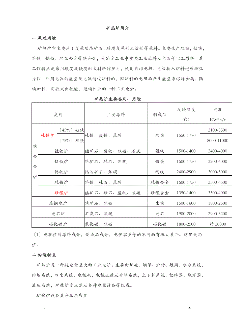 矿热炉基本知识_第1页