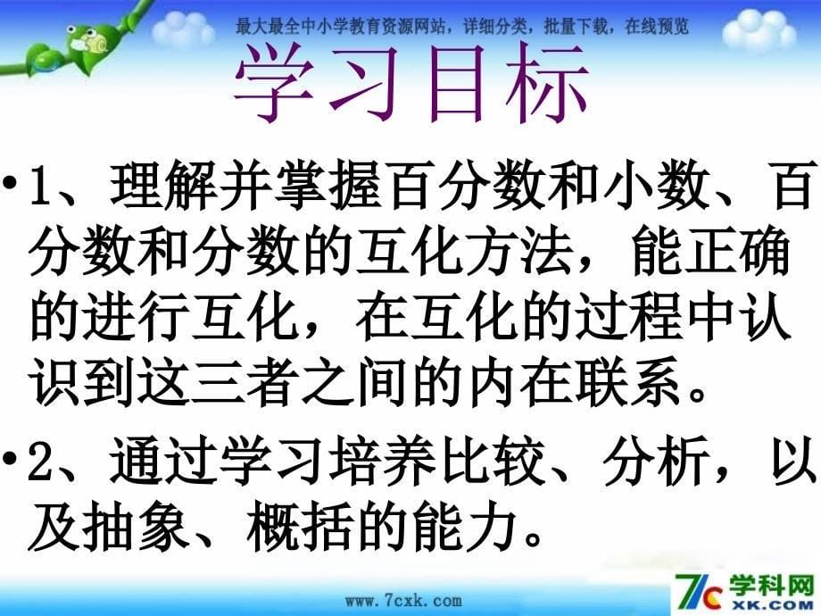 青岛版数学六上第七单元《百分数和分数、小数的互化》ppt课件2.ppt_第5页