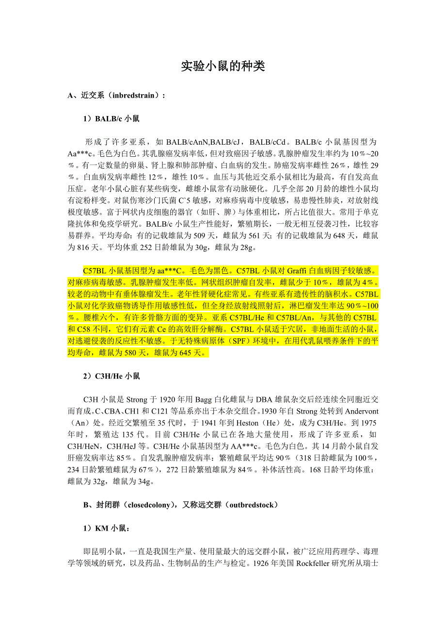 实验小鼠的种类_第1页