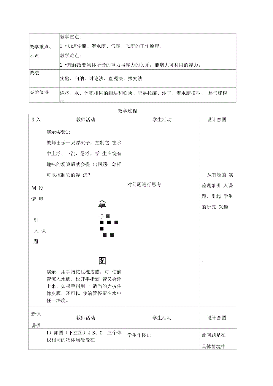 物体的浮沉条件及应用_第3页