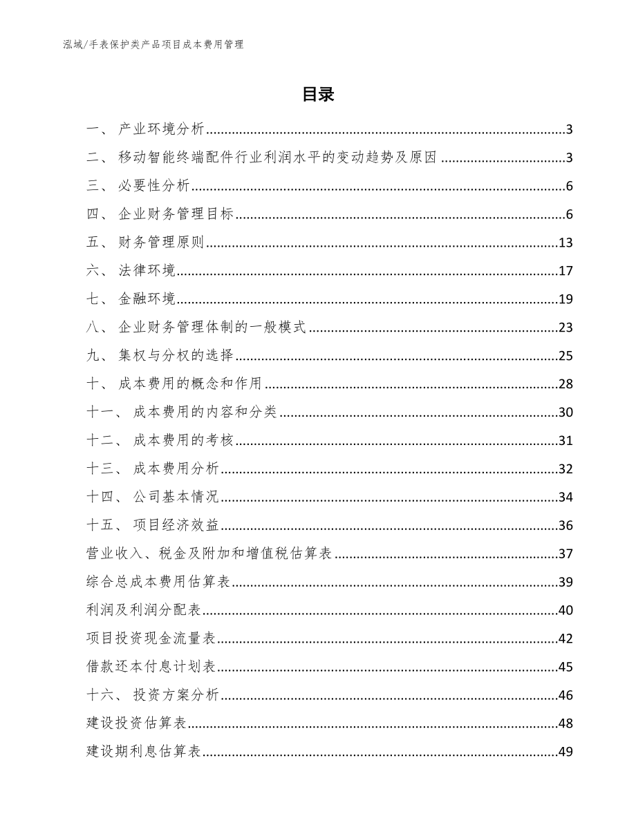 手表保护类产品项目成本费用管理_第2页