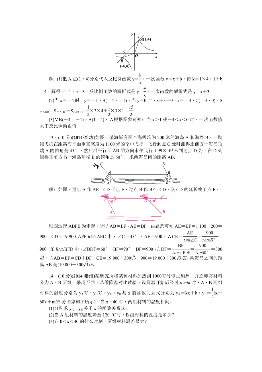 最新浙江中考数学跟踪练习【6】数学思想方法含解析_第3页