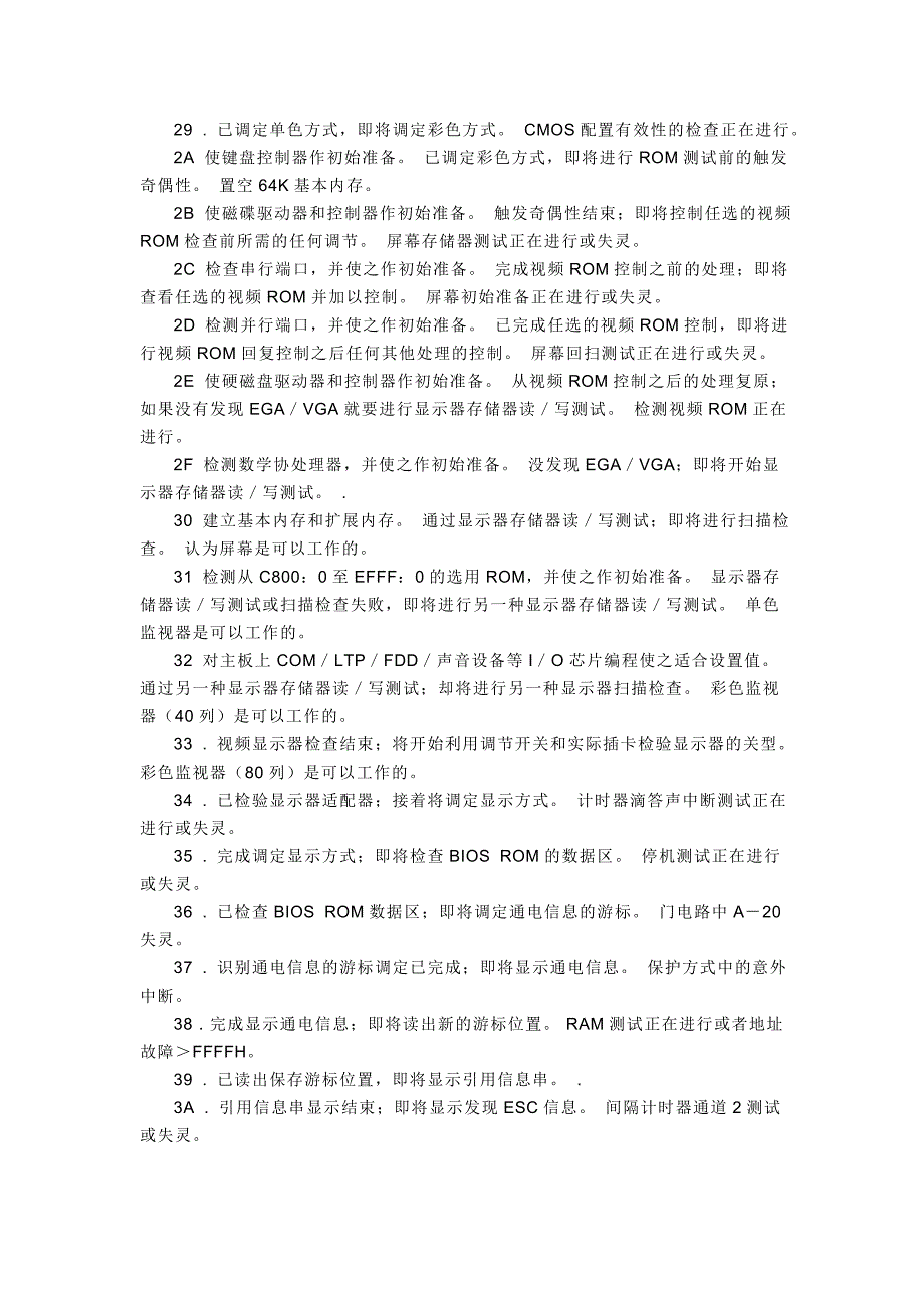 主板诊断卡代码及所对应故障_第4页