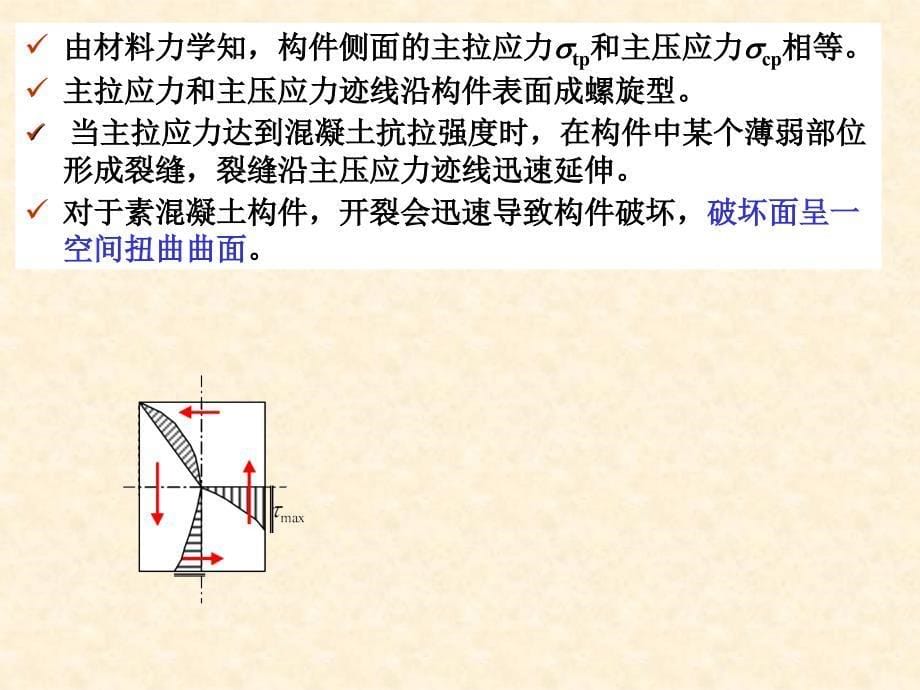 第七章-钢筋混凝土受扭构件承载力计算ppt课件_第5页