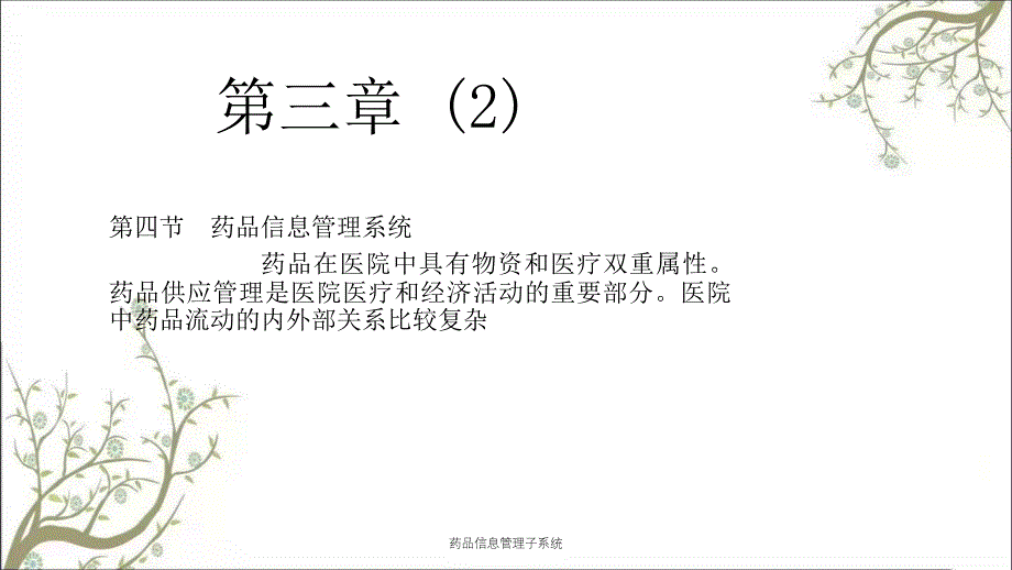 药品信息管理子系统_第2页