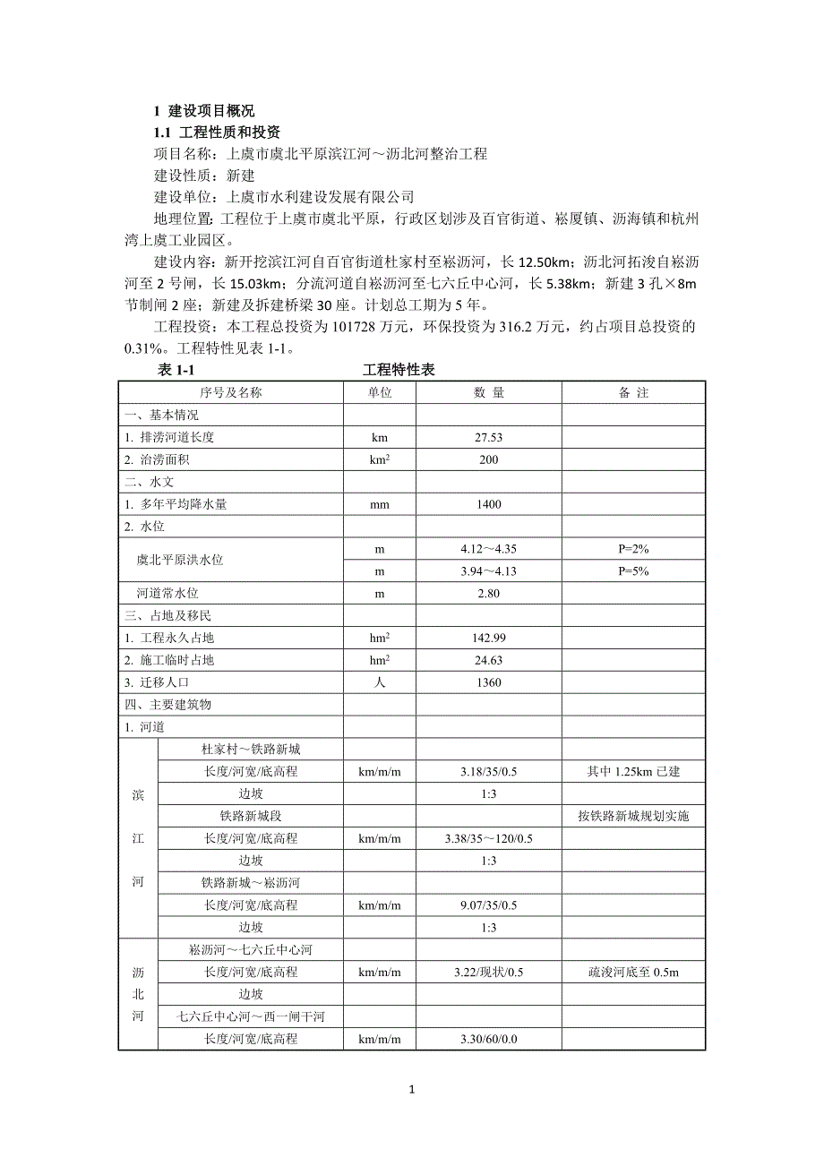 上虞市虞北平原滨江河～沥北河整治工程建设项目环境影响评价报告书.doc_第3页