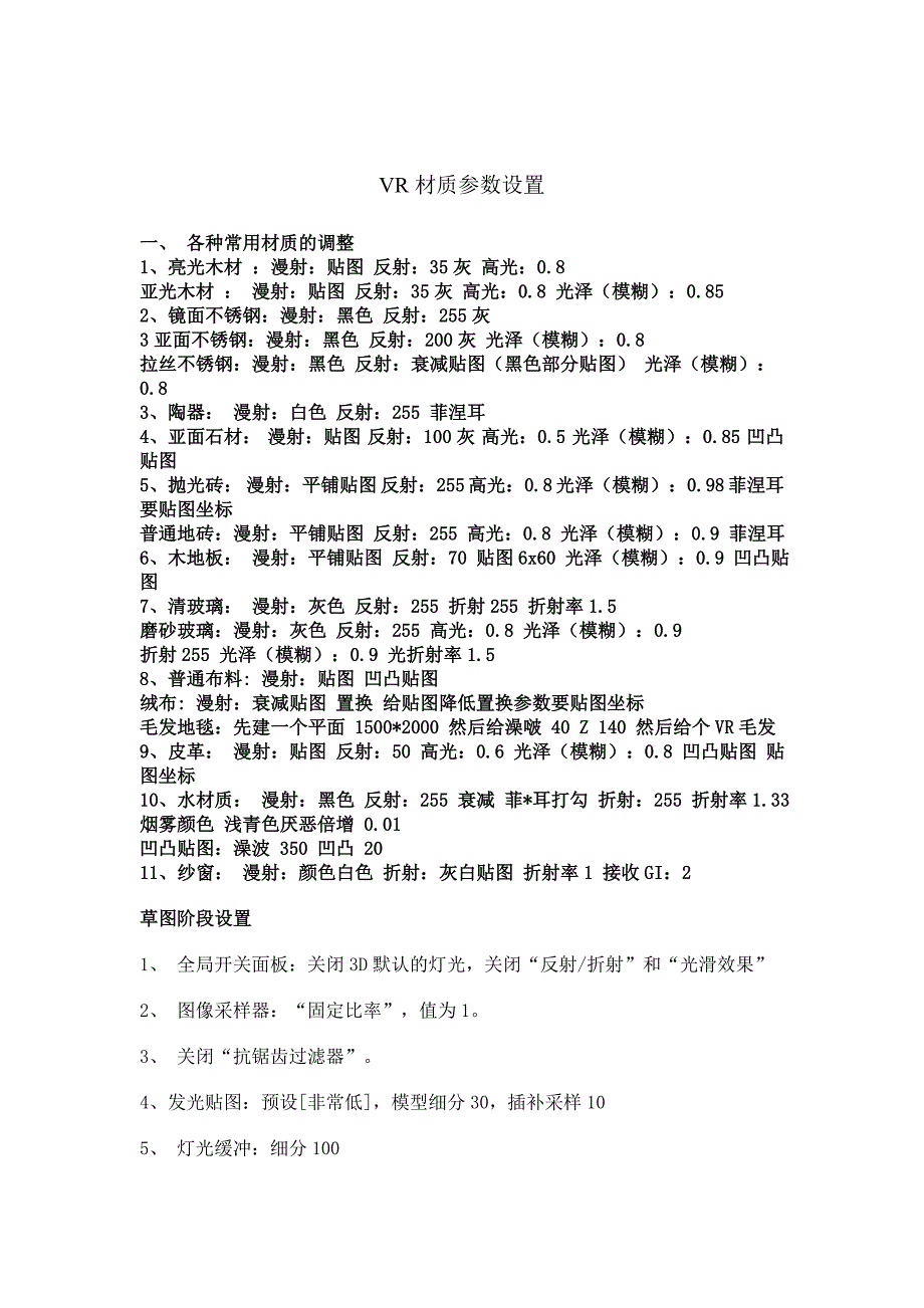 VR材质参数设置77701.doc_第1页