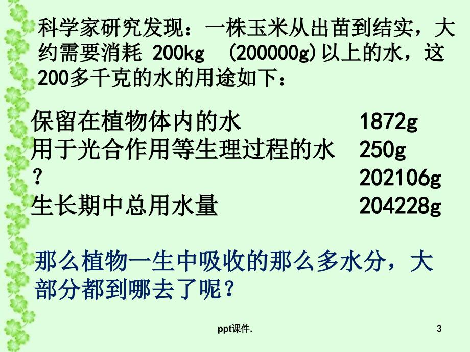 八年级生物绿色植物与生物圈中的水循环ppt课件_第3页