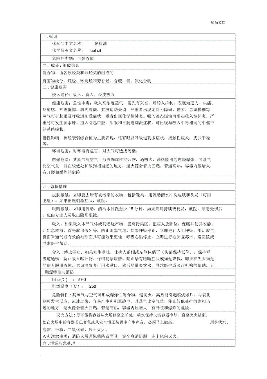 燃料油理化性质表_第1页